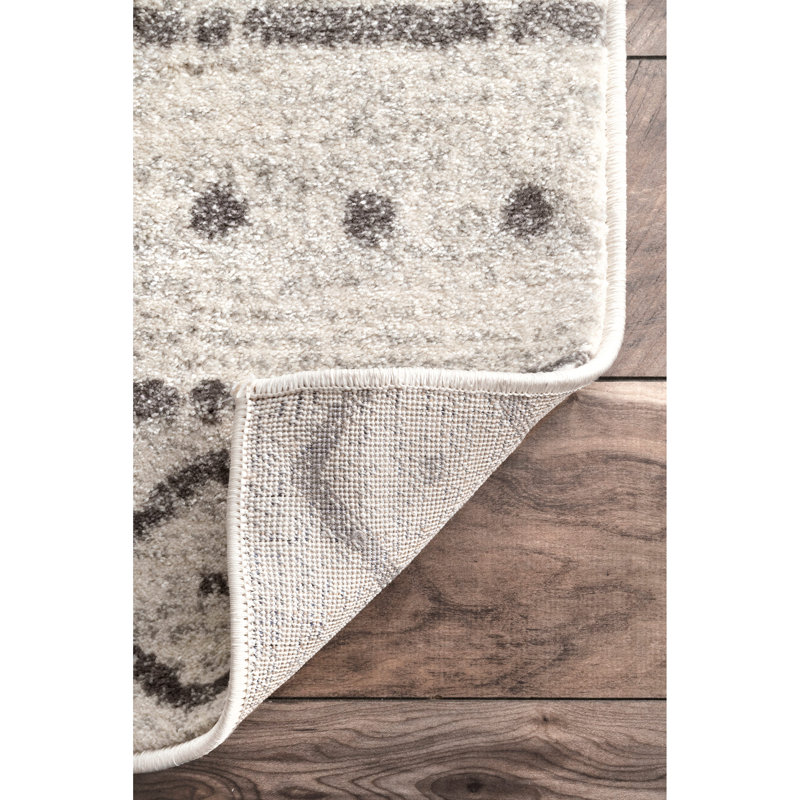 Union Rustic Januario Performance OffWhite Rug & Reviews Wayfair
